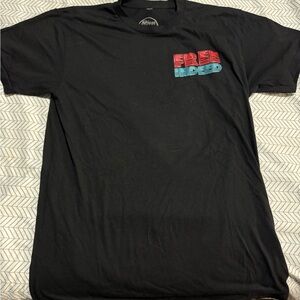 Black T-Shirt with Graphic Print